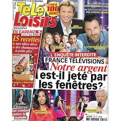 TELE LOISIRS n°1346 17/12/2011  France Télévisions/ jean-Luc Delarue/ "Mentalist"/ Patrick Duffy