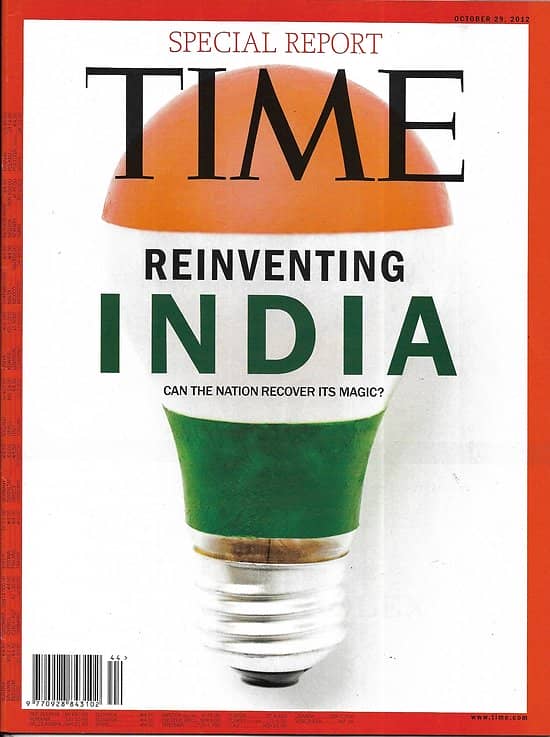 TIME VOL.180 n°18 29/10/2012   Special report: reinventing India/ Art & Activism