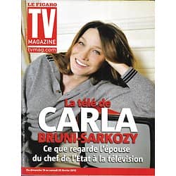 TV MAGAZINE n°21010 19/02/2012  Carla Bruni/ Angelina Jolie/ Plus belle la vie