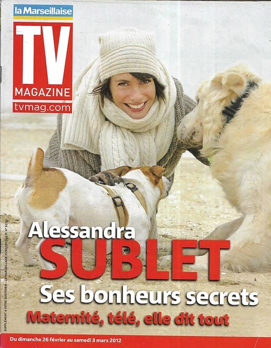 TV MAGAZINE n°21016 25/02/2012  Alessandra Sublet/ Les stars fêtent Tv Magazine