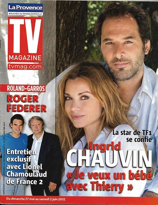 TV MAGAZINE n°21092 25/05/2012  Ingrid Chauvin/ Roger Federer/ Will Smith