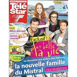 TELE STAR n°1882 27/10/2012  Plus Belle La Vie/ Koh-Lanta/ Stars 80/ Céline Dion