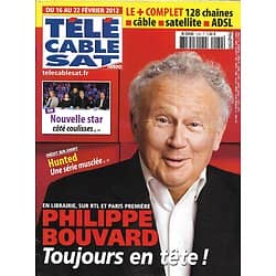 Télé Cable Sat n°1189 16/02/2013  Philippe Bouvard/ Hunted/ Nouvelle Star/ Auto Moto