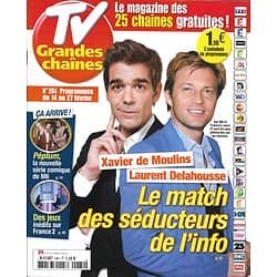 TV GRANDES CHAINES n°284 14/02/2015  Laurent Delahousse & Xavier De Moulins/ "Péplum"/ César 1976