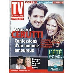 TV MAGAZINE n°21359 06/04/2013  Vincent Cerutti/ Hanouna & Laurence Ferrari/ "Person of interest"