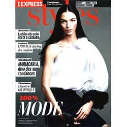 L'EXPRESS STYLES n°3217 27/02/2013  Mariacarla Boscono/ 100% Mode/ Dolce & Gabbana/ Trieste