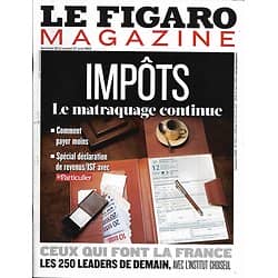 LE FIGARO MAGAZINE n°21377 26/04/2013  Spécial Impôts/ Leaders de demain/ Giotto/ Santiago de Cuba/ Robert Downey jr