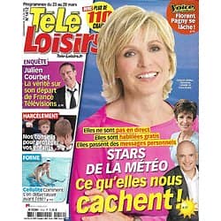 TELE LOISIRS n°1412 23/03/2013  Stars de la Météo: Dhéliat, Laborde & Bodin/ Julien Courbet/ Florent Pagny/ "Black Swan"/ "Scandal"
