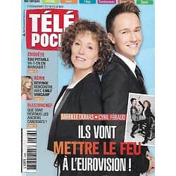 TELE POCHE n°2466 18/05/2013  Cyril Féraud & Mireille Dumas pr l'Eurovision/ Emily VanCamp "Revenge"/ "MasterChef"