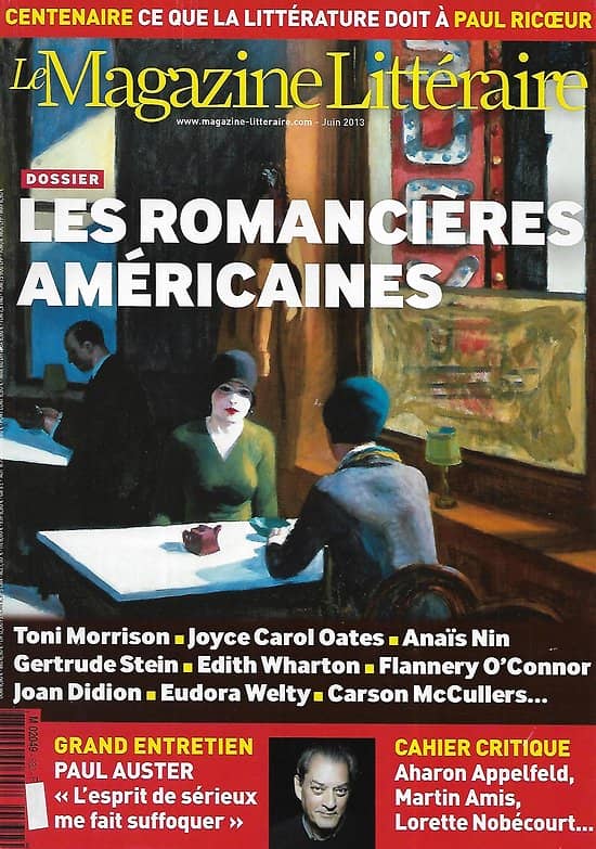 LE MAGAZINE LITTERAIRE n°532 juin 2013  Les romancières américaines/ Paul Auster/ Paul Ricoeur