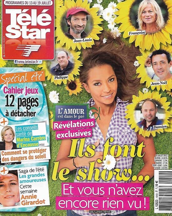 TELE STAR n°1919 13/07/2013  "L'Amour est dans le pré" Ils font le show.../ Annie Girardot/ Louis de Funès/ Elodie Frégé/ Coudray & Bouleau