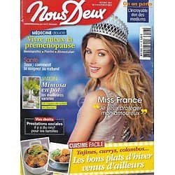 NOUS DEUX n°3527 03/02/2015 Camille Cerf, Miss France/ Plats d'hiver exotiques/ Vivre mieux la ménopause/ Pierre Mondy