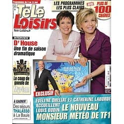 TELE LOISIRS n°1262 08/05/2010  Météo: Louis Bodin, Laborde & Dhéliat/ "Dr House"/ "Koh-Lanta"/ Denisot & Cannes