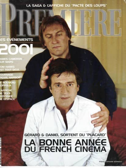 PREMIERE n°287 février 2001 Depardieu & Auteuil/ Pacte des Loups/ Pearl Harbour