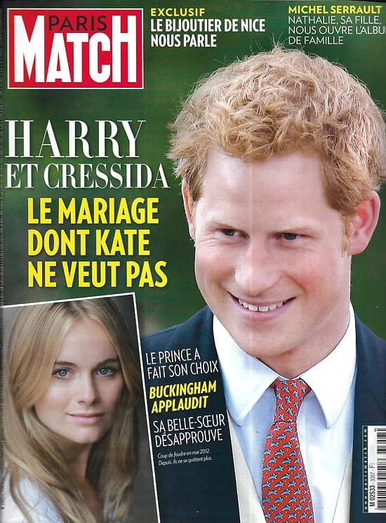 PARIS MATCH n°3357 19/09/2013  Prince Harry/ Serrault/ Jean d'Ormesson/ Kennedy