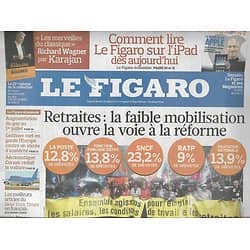 LE FIGARO N°20472 28 MAI 2010  RETRAITES/ iPAD/ VAGUE NORDIQUE/ EURO 2016/ CROONERS
