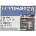 LE FIGARO n°21520 12/10/2013  Duel UMP-FN à Brignoles/ Belmondo/ Retraites & pénibilité