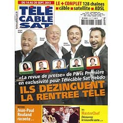 Télé Cable Sat n°1219 14/09/2013  "Revue de Presse"/ "MasterChef"/ John Ford/ Clotilde Courau