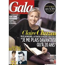 GALA n°1066 13/11/2013  Claire Chazal/ Spécial beauté/ Andie & Rainey MacDowell/ Penelope Cruz/ Guillaume Depardieu