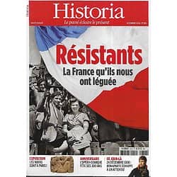HISTORIA n°816 décembre 2014  Résistants: la France qu'ils nous ont léguée/ Jean Moulin/ Attentat contre Bonaparte/ Opéra-Comique