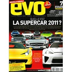 EVO N°56 JANVIER 2011  QUELLE EST LA SUPERCAR 2011?