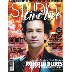 STUDIO CINE LIVE n°55 décembre 2013  Romain Duris/ "Le Hobbit"/ Niney & Lespert/ Jared Leto/ Dicaprio & Scorsese