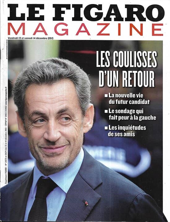 LE FIGARO MAGAZINE n°21573 13/12/2013  Retour de Sarkozy/ Mandela/ Maldives/ Cartier