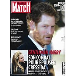PARIS MATCH n°3373 09/01/2014  Prince Harry/ Les Obama/ Pierre Niney/ Famille Cousteau/ Salgado & l'Amazonie