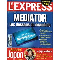 L'EXPRESS n°3105 05/01/2011  Mediator/ PPDA/ Spécial Japon/ Wikileaks/ Pierre Bergé