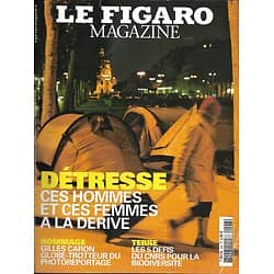 LE FIGARO MAGAZINE n°19202 28/04/2006  La détresse des Sdf/ Gilles Caron/ Cnrs & Biodiversité