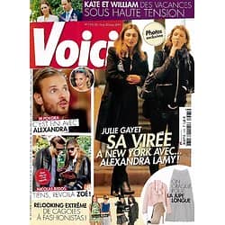 VOICI n°1375 14/03/2014  Julie Gayet/ Nicolas Bedos/ Kate & William/ M Pokora/ Kylie Minogue/ Les Kardashian