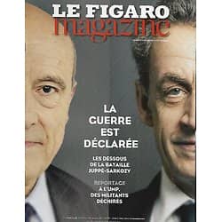 LE FIGARO MAGAZINE n°21839 24/10/2014  Juppé & Sarkozy: la guerre/ Solar Impulse/ Fugue à Baden-Baden/ Spécial Vin