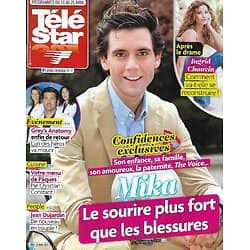 TELE STAR n°1959 19/04/2014  Mika, confidences/ Ingrid Chauvin/ "Grey's Anatomy"/ Ayrton Senna/ A.Delon & R.Schneider