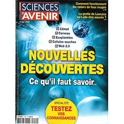 SCIENCES ET AVENIR n°750 août 2009  Nouvelles découvertes/ Lascaux/ Acouphènes