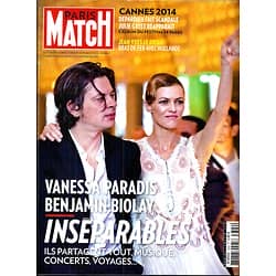 PARIS MATCH N°3392 22 MAI 2014  PARADIS&BIOLAY/ BIGARD/ CASADESUS/ CANNES/ NITSCH/ HAYEK&GAYET