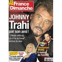 FRANCE DIMANCHE n°3458 07/12/ 2012  Johnny Hallyday/ Michèle Torr/ Emmanuel Moire/ Delphine Wespiser/ Elizabeth II