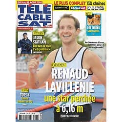 Télé Cable Sat n°1266 09/08/2014  Renaud Lavillenie, une star perchée à 6,16m/ Jason Statham/ "The Knick" Clive Owen