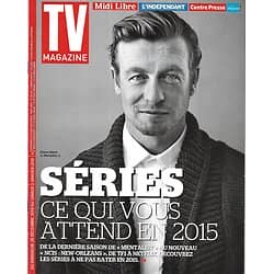 TV MAGAZINE n°21897 28/12/2014  "Mentalist" Simon Baker/ Spécial Séries 2015