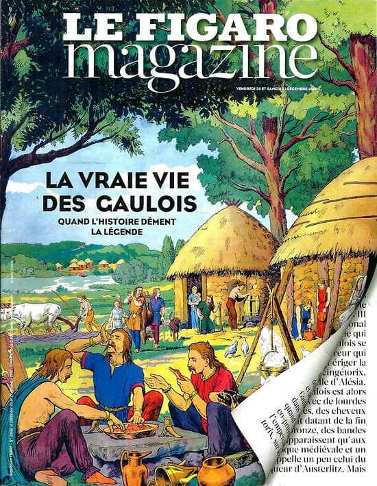 LE FIGARO MAGAZINE n°21892 26/12/2014  La vraie vie des Gaulois/ Voyage: l'Ouzbékistan/ En Israël avec les cow-boys du Golan/ Le paradoxe Europe 1