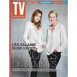 TV MAGAZINE n°21942 01/03/2015  Elise Lucet & Léa Salamé/ Violetta/ Laetitia Casta/ Robert Patrick/ "Adam recherche Eve"