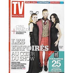 TV MAGAZINE n°21948 08/03/2015  Les Enfoirés: Claire Keim, M.Pokora & Jenifer/ "Nouvelle Star"/ "Peaky Blinders"/ Patricia Arquette