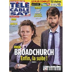 Télé Cable Sat n°1300 04/04/2015  "Broadchurch" enfin la suite! David Tennant/ Fanny Ardant/ Années 80