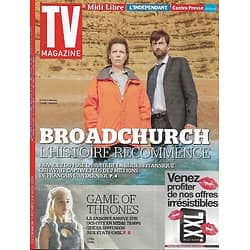 TV MAGAZINE n°21975 05/04/2015  "Broadchurch" l'histoire recommence/ "Game of Thrones"/ Alizée/ Emmanuel Petit/ L'enfant de Buchenwald