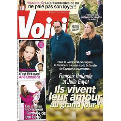 VOICI n°1431 10/04/2015  Hollande & Julie Gayet/ Virginie Ledoyen/ Kate Middleton/ Hapsatou Sy/ Gwyneth Paltrow