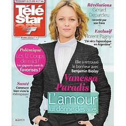 TELE STAR n°2012  25/04/2015 Vanessa Paradis/ Florent Pagny/ Mike Brant/ Virginie Efira/ Gérard Depardieu