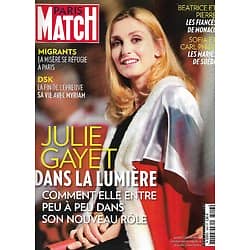 PARIS MATCH n°3448 18/06/2015  Julie Gayet dans la lumière/ Migrants à Paris/ DSK/ Jeb Bush/ Jean-Christophe Napoléon/ Casiraghi, les fiancés de Monaco