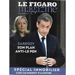 LE FIGARO MAGAZINE n°21975 03/04/2015  Sarkozy: son plan anti- Le Pen/ Spécial immobilier/ Jacques Perrin, les animaux et le cinéma/ Voyage: Cape Town