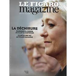 LE FIGARO MAGAZINE n°21987 17/04/2015  Famille Le Pen: la déchirure/ Bonnard l'insaisissable/ Portugal: les trésors de l'Estrémadure