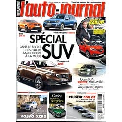 L'AUTO-JOURNAL n°929 19/03/2015  Spécial SUV/ Salon Genève/ Peugeot 308 GT/ Volvo XC 90