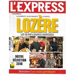 L'EXPRESS n°3066 08/03/2010  50 meilleures adresses en Lozère/ Retraites: les privilégiés/ Histoire de la Bible